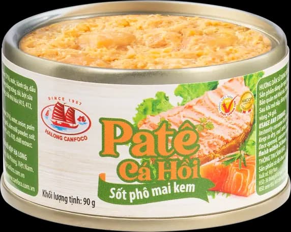 Patê cá hồi sốt phô mai kem 90g