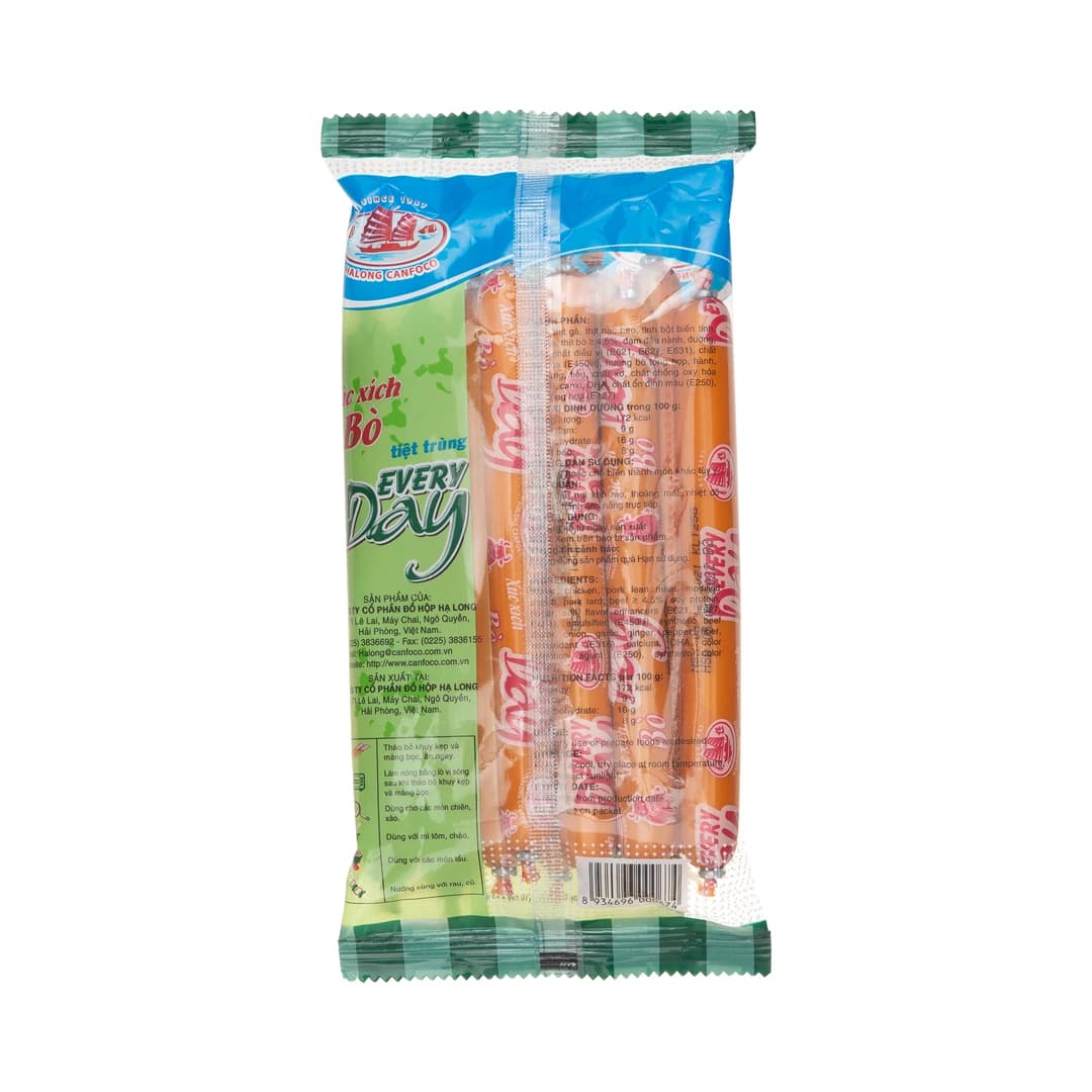 Xúc xích tiệt trùng EVERYDAY 25g, Bò 10 cây x 20 túi - Thumbnail 3