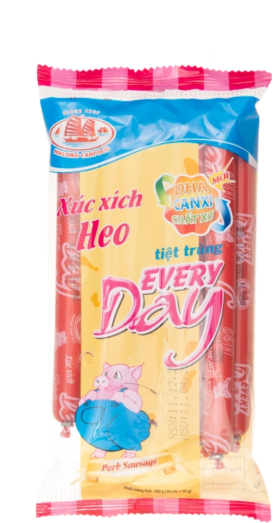 EVERYDAY Sterilized Pork Sausage 25g, 10 pcs x 20 bags