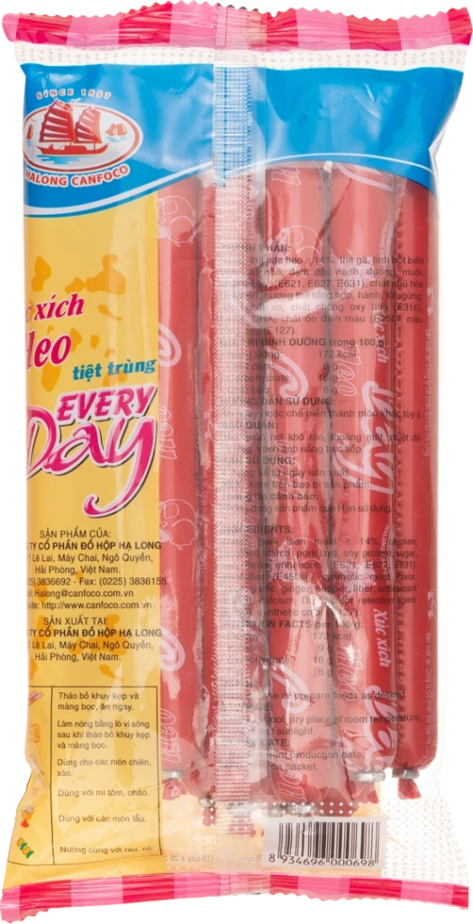 EVERYDAY Sterilized Pork Sausage 25g, 10 pcs x 20 bags