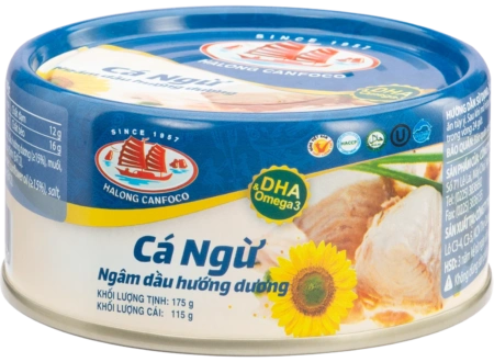 Cá ngừ ngâm dầu hướng dương 115/175g