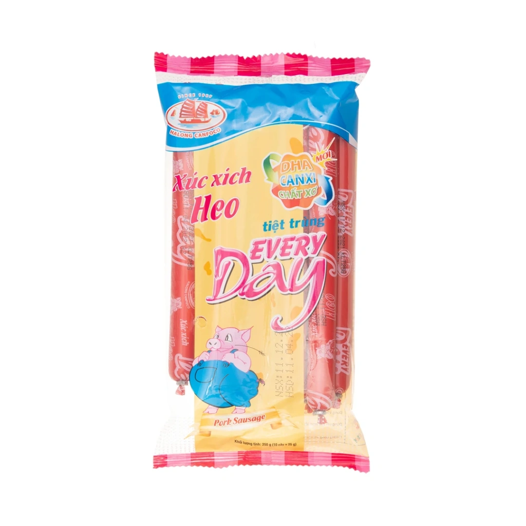 EVERYDAY Sterilized Pork Sausage 25g, 10 pcs x 20 bags